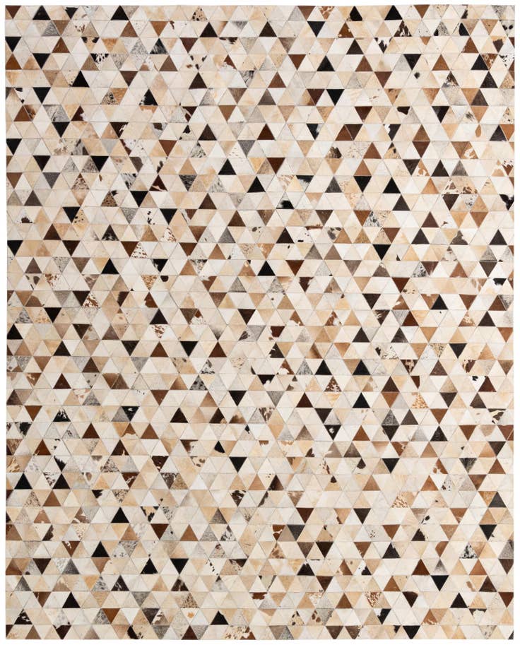 Detail image of 7' 11 x 9' 8 Cowhide - Patchwork Rug