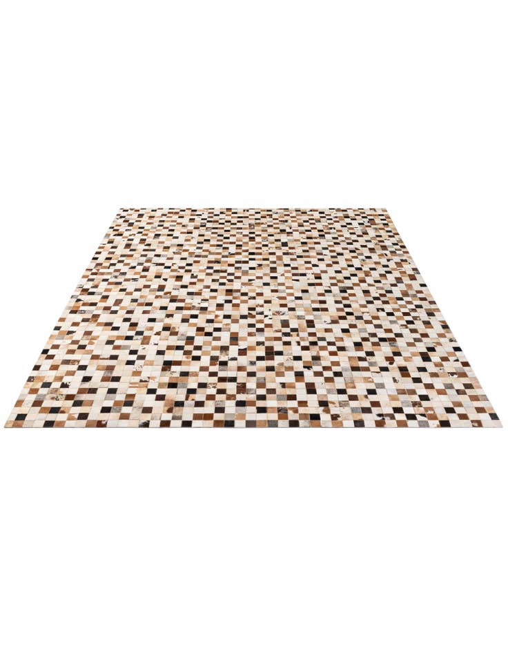 Detail image of 8' x 9' 11 Cowhide - Patchwork Rug