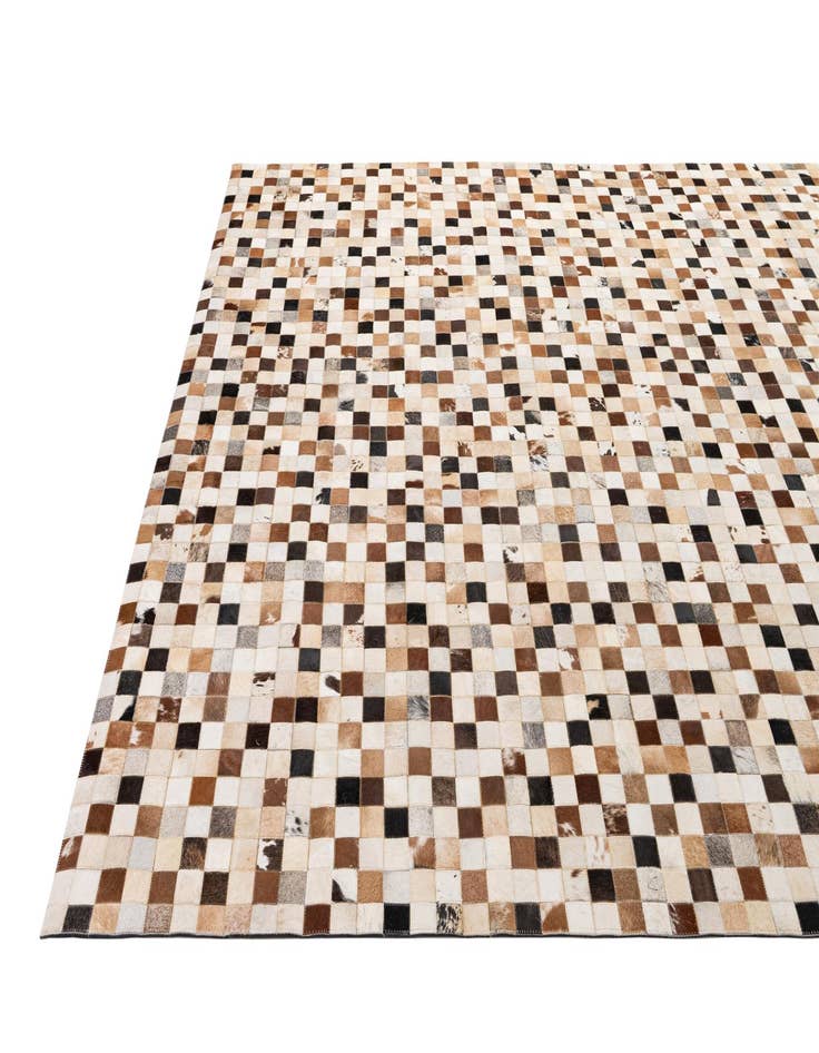 Detail image of 8' x 9' 11 Cowhide - Patchwork Rug