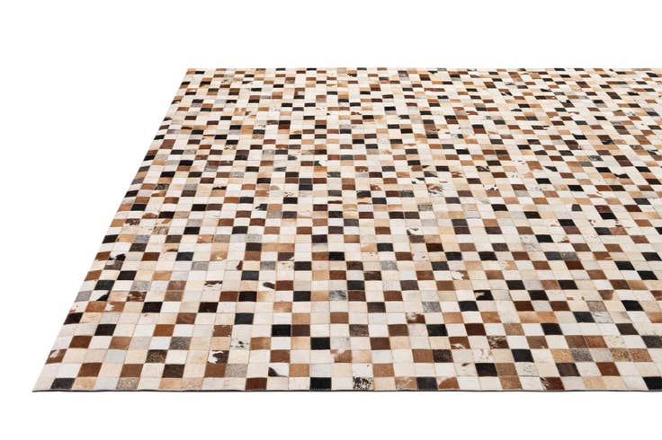 Detail image of 8' x 9' 11 Cowhide - Patchwork Rug