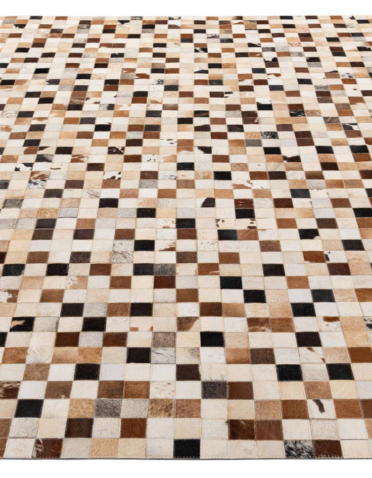 Detail image of 8' x 9' 11 Cowhide - Patchwork Rug
