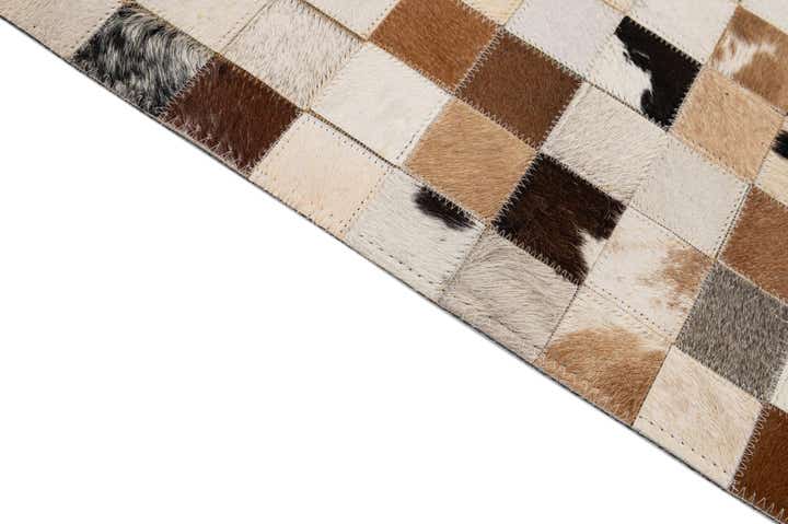 8' x 9' 11 Cowhide - Patchwork Rug
