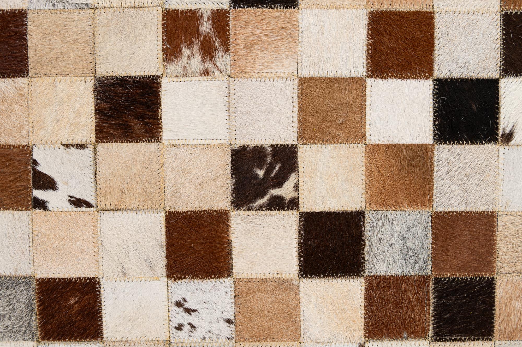 8' x 9' 11 Cowhide - Patchwork Rug
