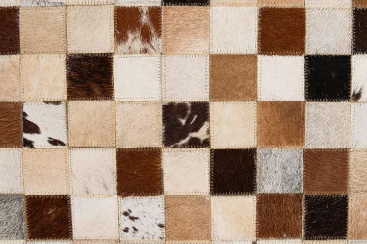 8' x 9' 11 Cowhide - Patchwork Rug