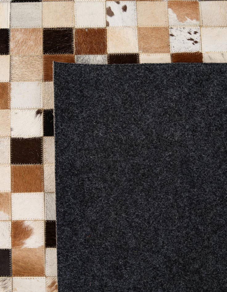 Detail image of 8' x 9' 11 Cowhide - Patchwork Rug