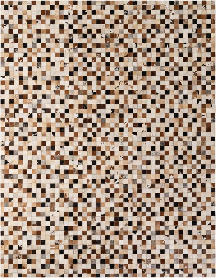 Detail image of 8' x 9' 11 Cowhide - Patchwork Rug