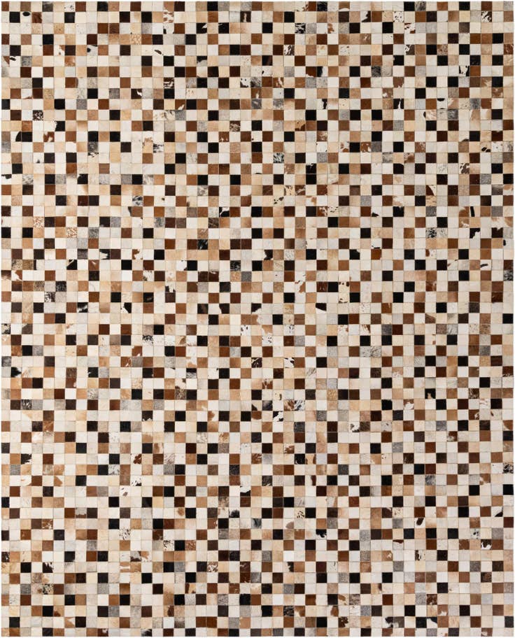Detail image of 8' x 9' 11 Cowhide - Patchwork Rug
