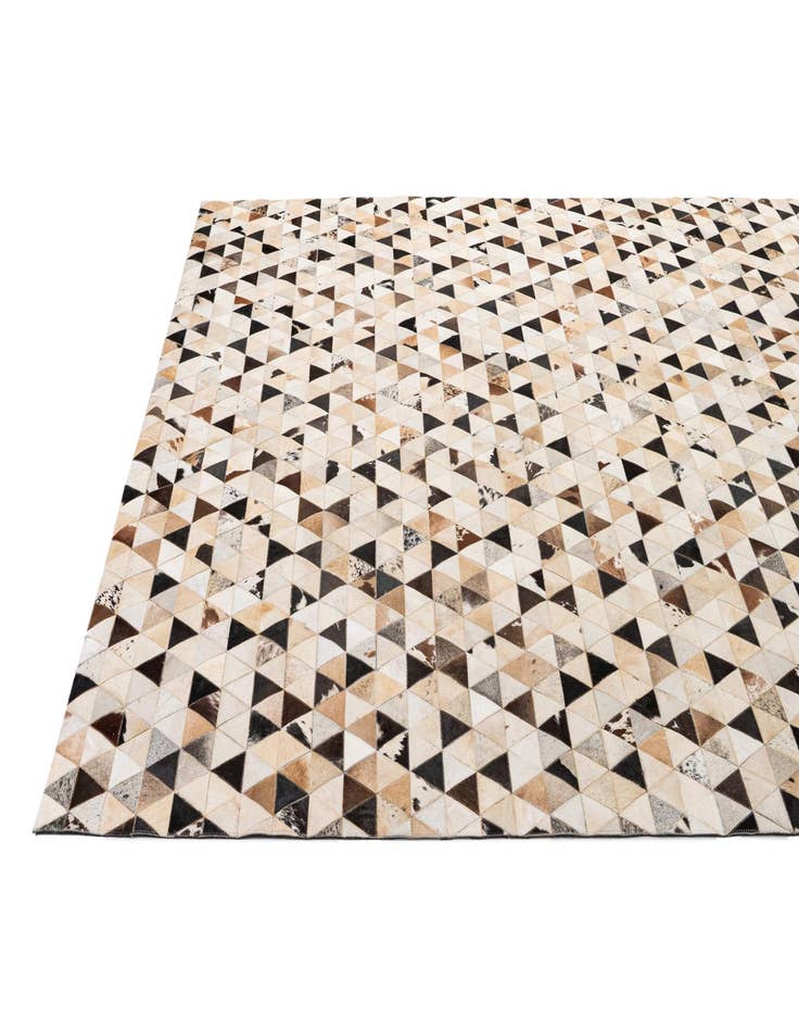 Detail image of 8' x 9' 10 Cowhide - Patchwork Rug