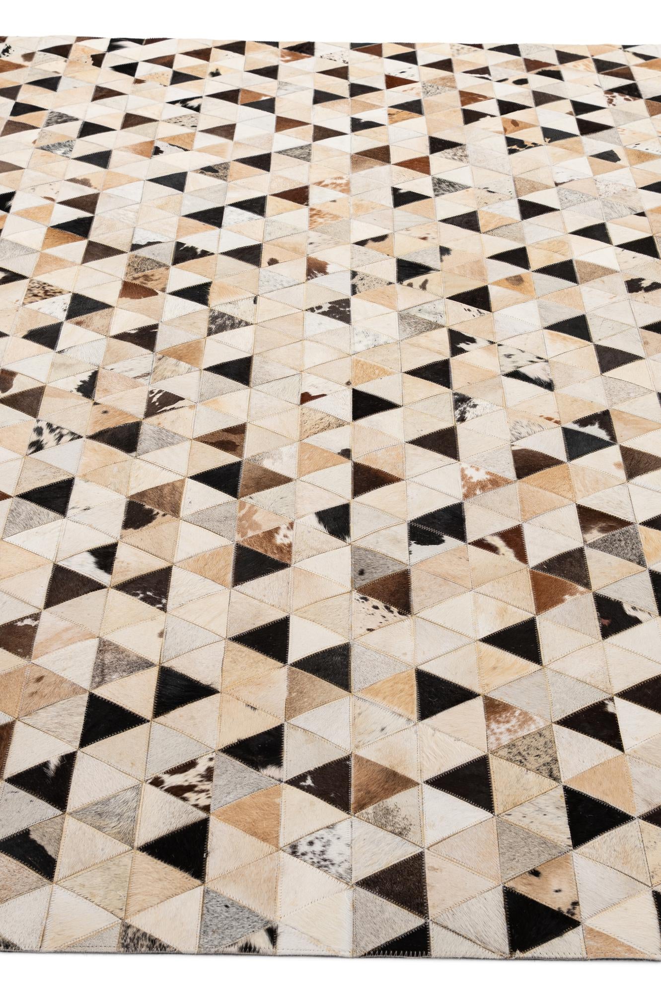 8' x 9' 10 Cowhide - Patchwork Rug