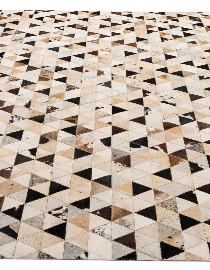 Detail image of 8' x 9' 10 Cowhide - Patchwork Rug