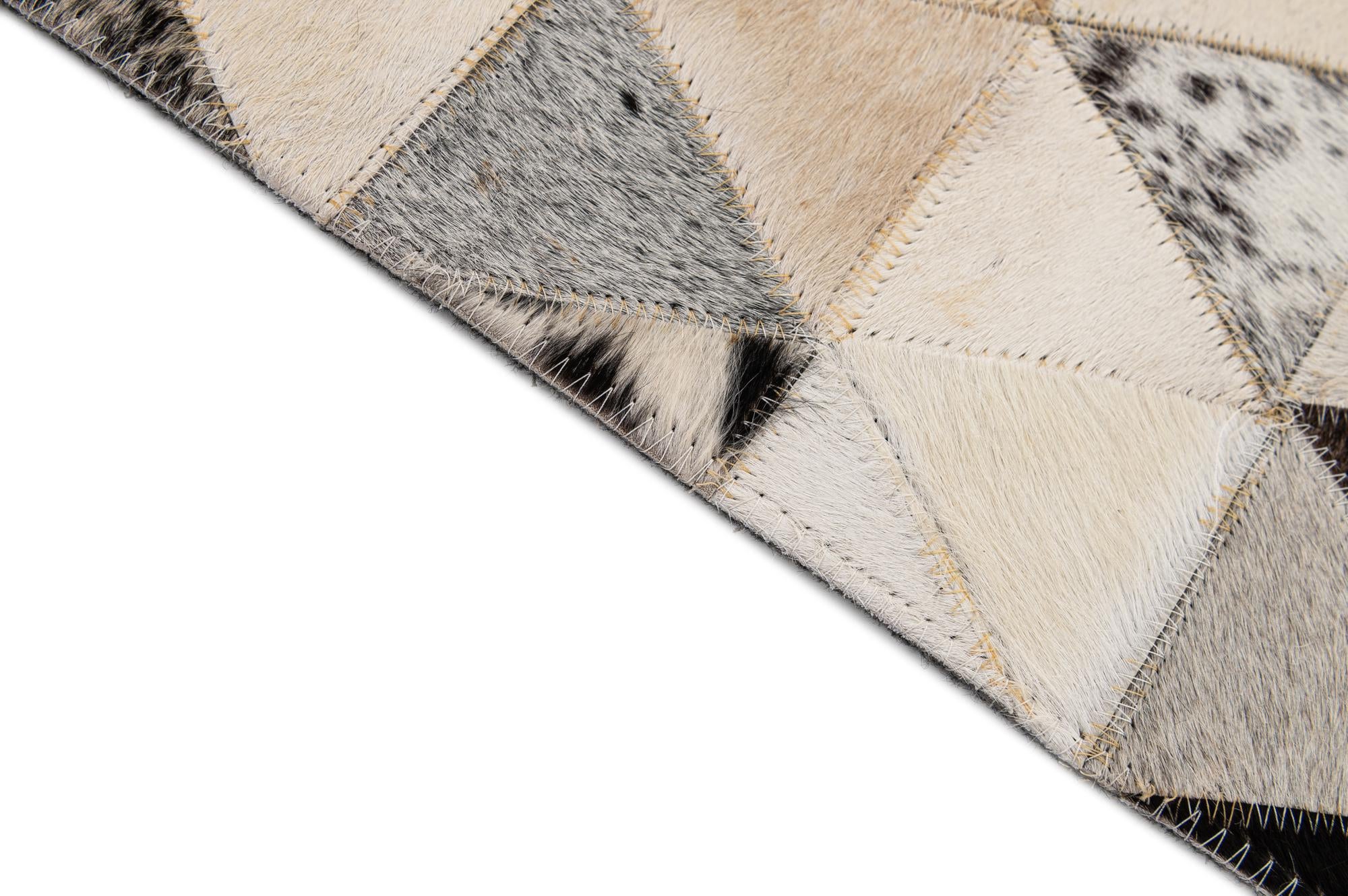 8' x 9' 10 Cowhide - Patchwork Rug