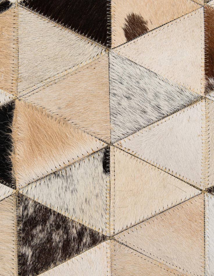 Detail image of 8' x 9' 10 Cowhide - Patchwork Rug