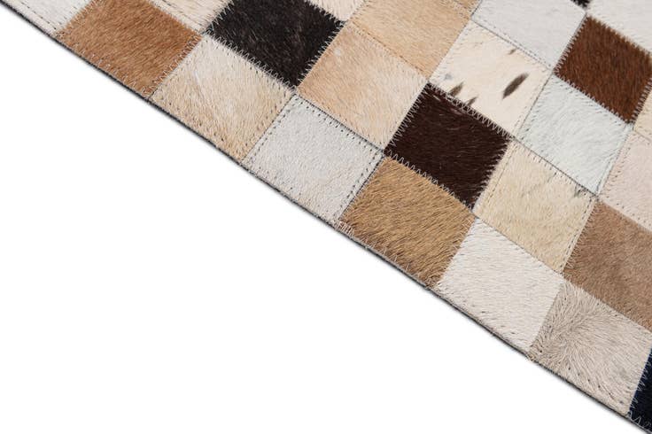 Detail image of 8' x 10' Cowhide - Patchwork Rug