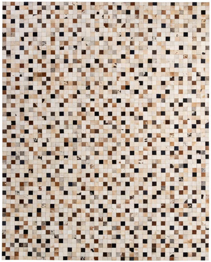 Detail image of 8' x 10' Cowhide - Patchwork Rug