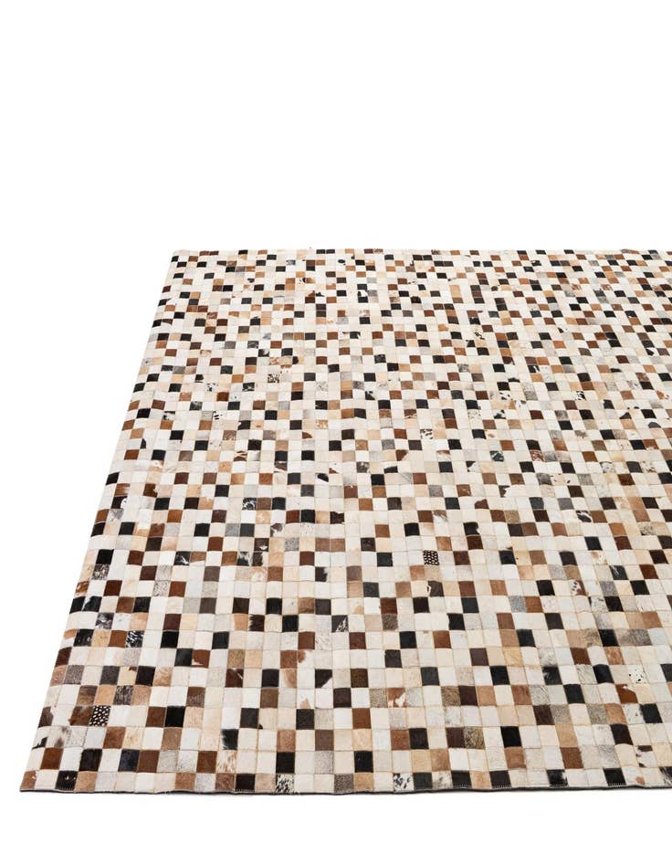 Detail image of 8' x 9' 11 Cowhide - Patchwork Rug