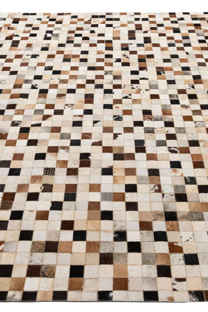 8' x 9' 11 Cowhide - Patchwork Rug