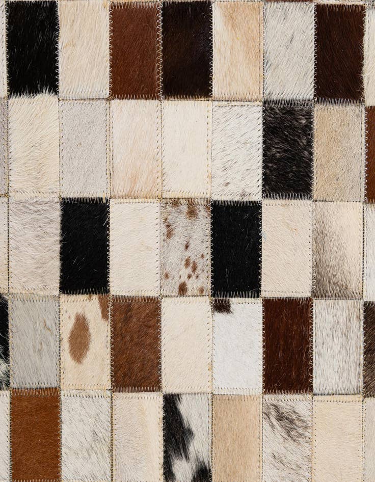 Detail image of 8' x 9' 11 Cowhide - Patchwork Rug
