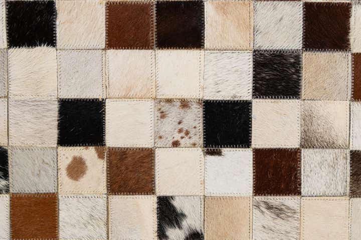 8' x 9' 11 Cowhide - Patchwork Rug