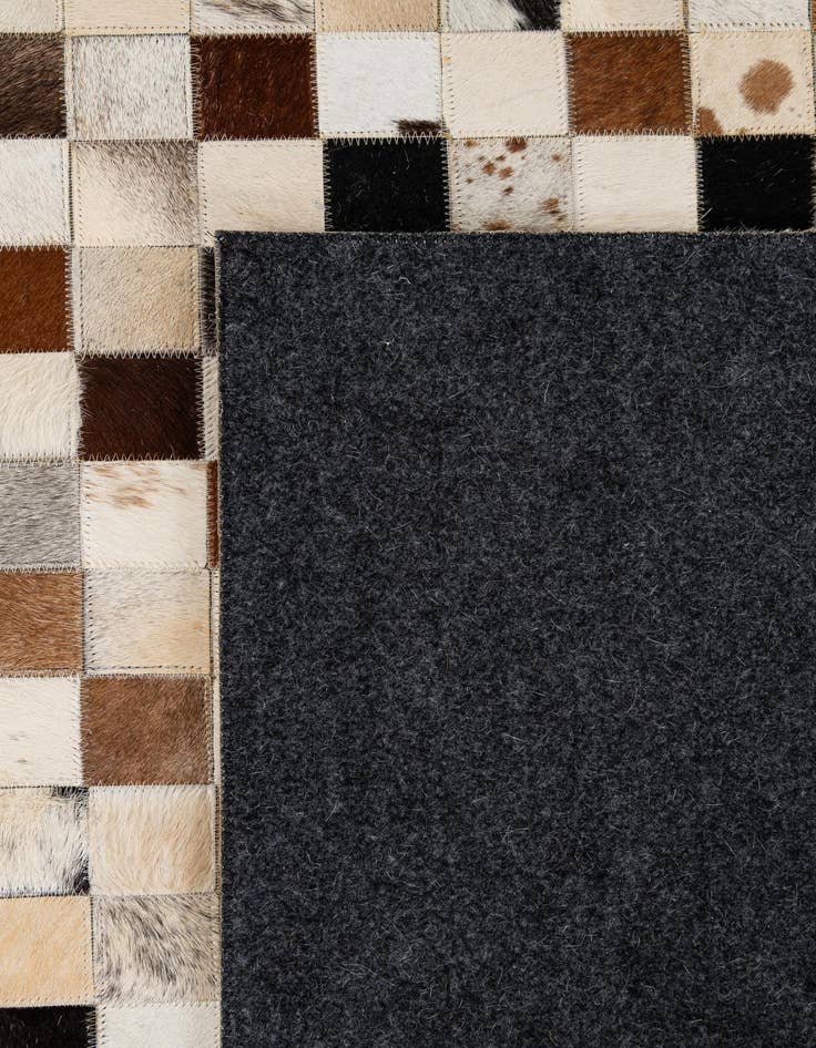 Detail image of 8' x 9' 11 Cowhide - Patchwork Rug