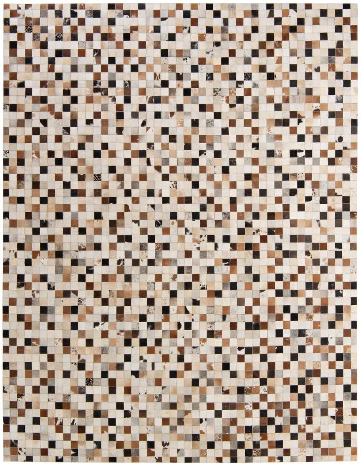 Detail image of 8' x 9' 11 Cowhide - Patchwork Rug