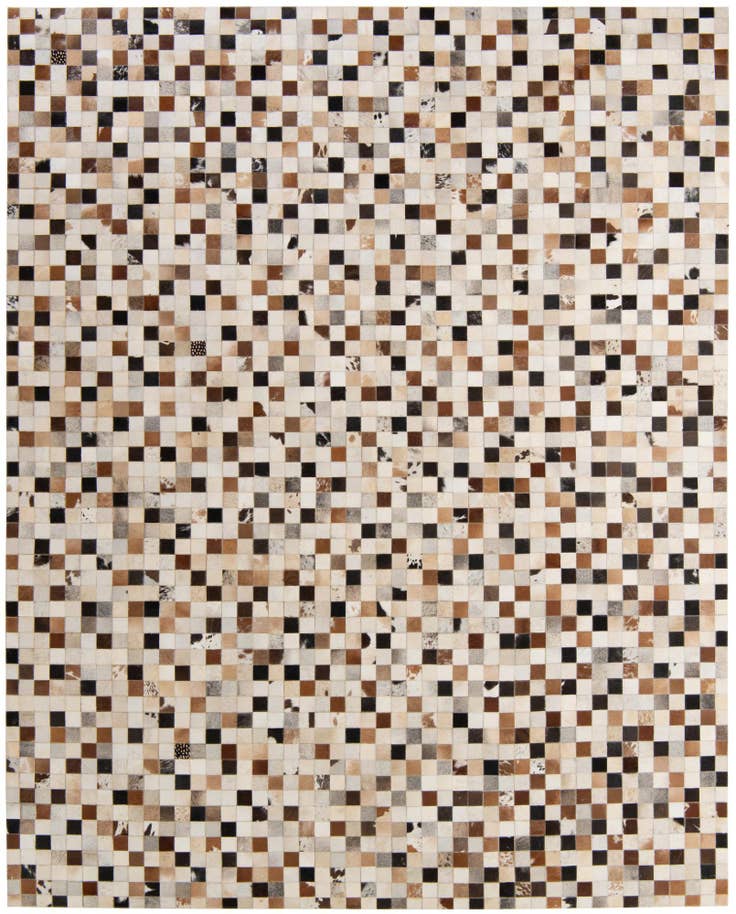 Detail image of 8' x 9' 11 Cowhide - Patchwork Rug