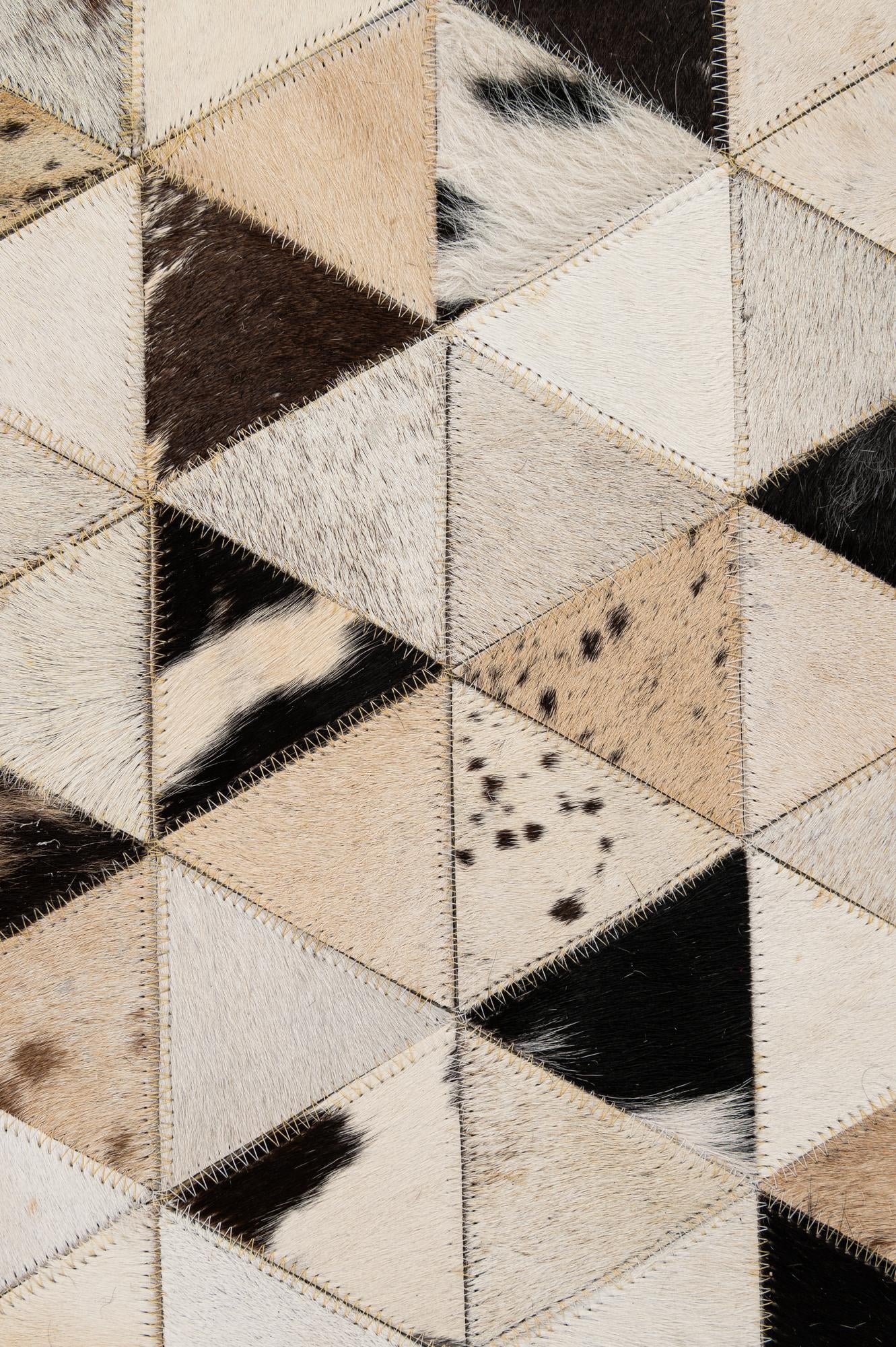 8' x 9' 10 Cowhide - Patchwork Rug