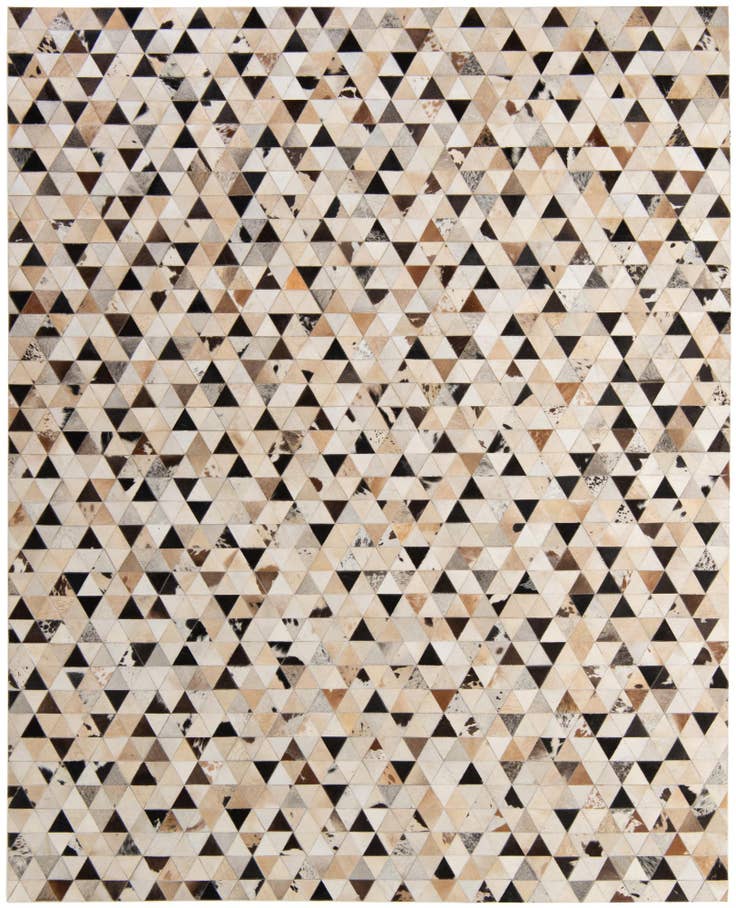 Detail image of 8' x 9' 10 Cowhide - Patchwork Rug