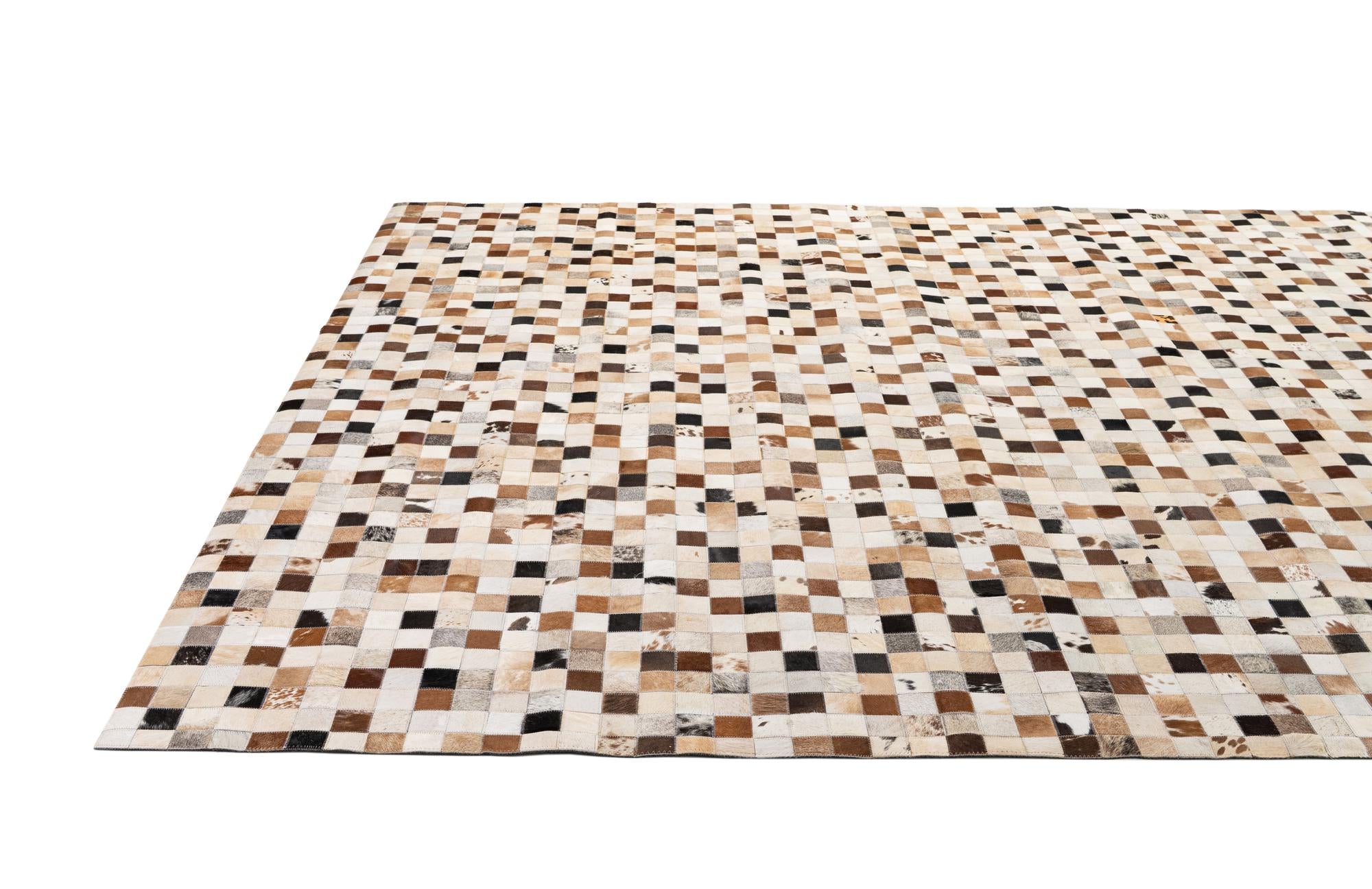 8' 2 x 9' 11 Cowhide - Patchwork Rug