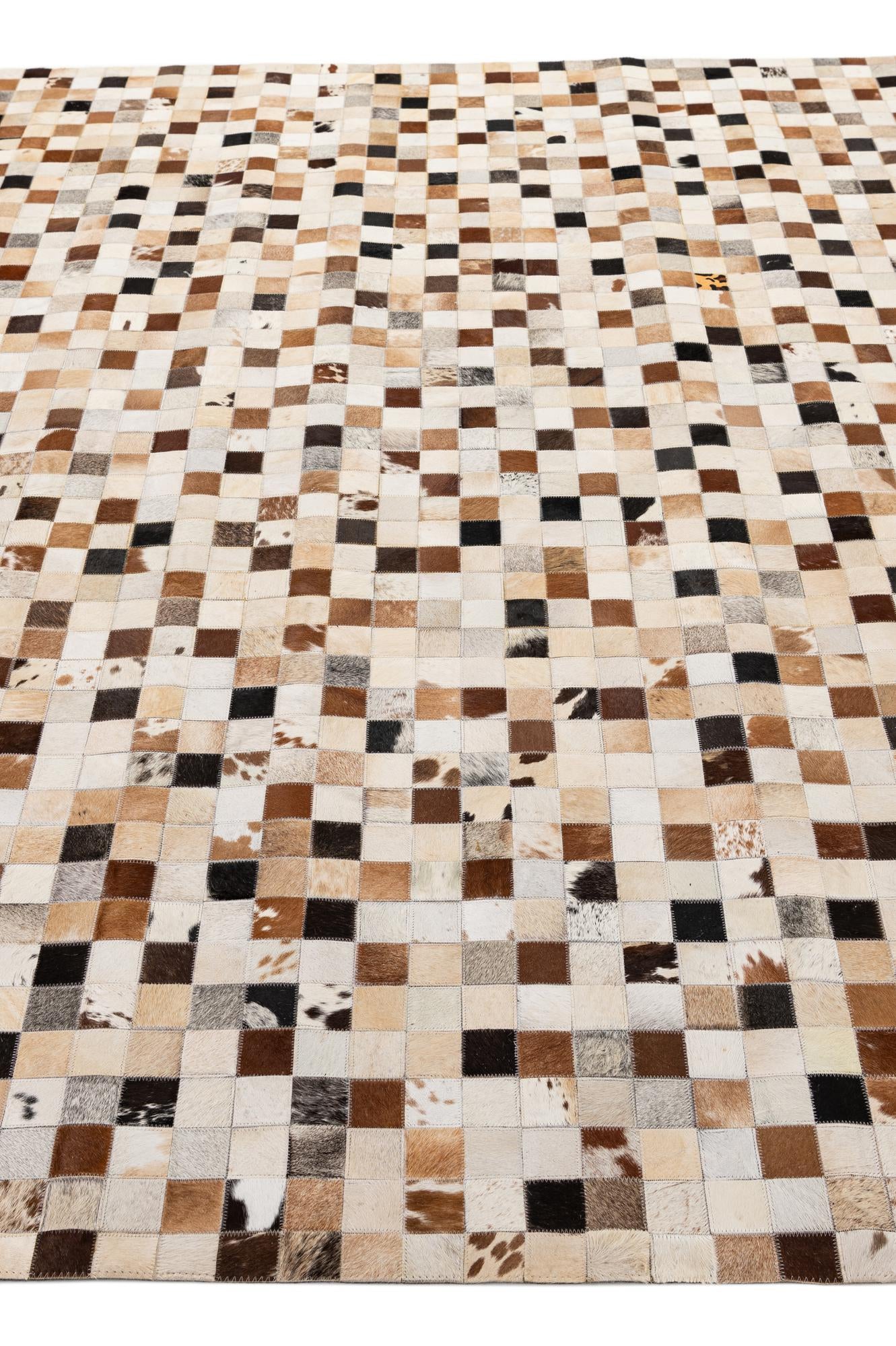 8' 2 x 9' 11 Cowhide - Patchwork Rug