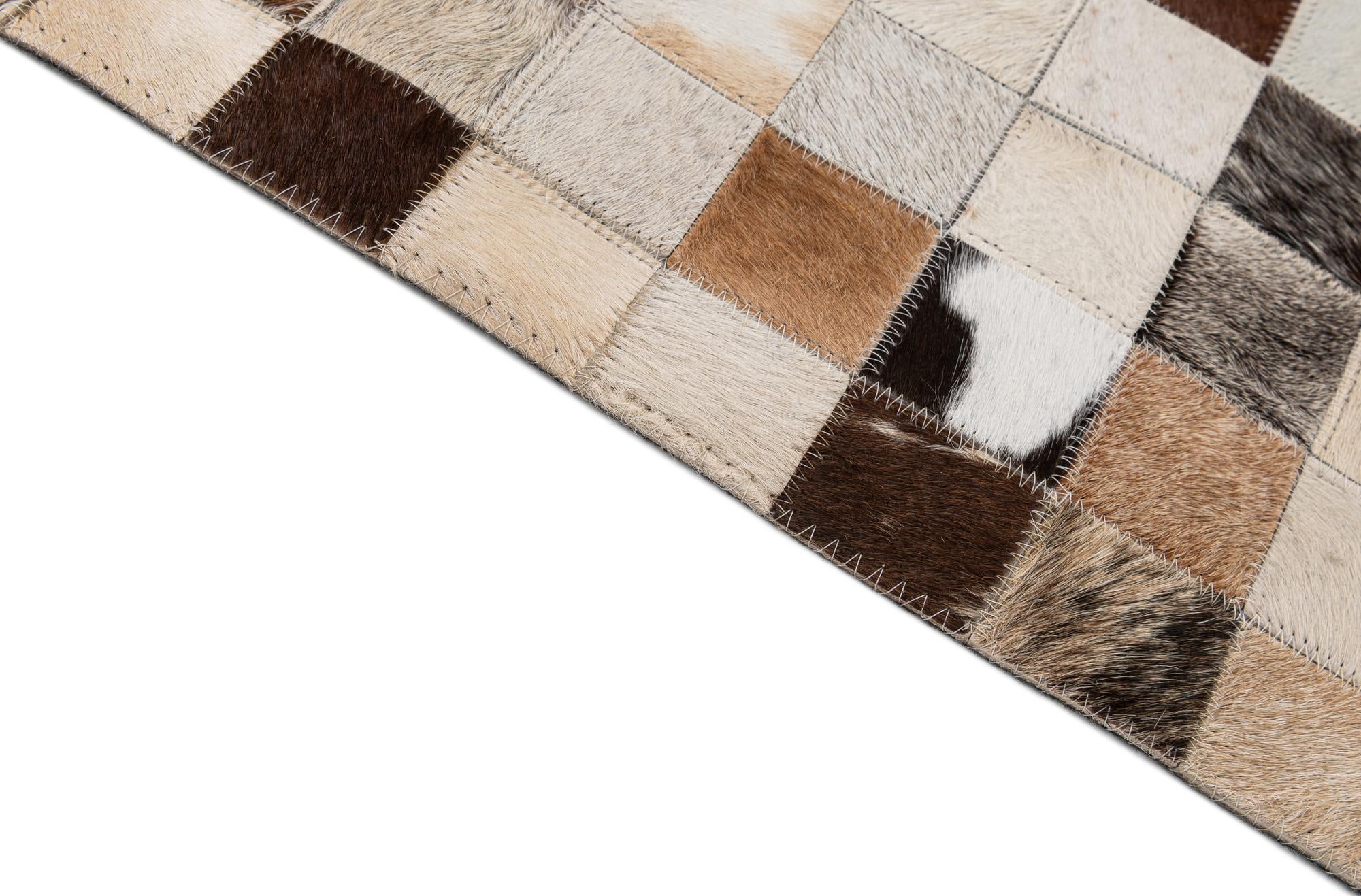 8' 2 x 9' 11 Cowhide - Patchwork Rug