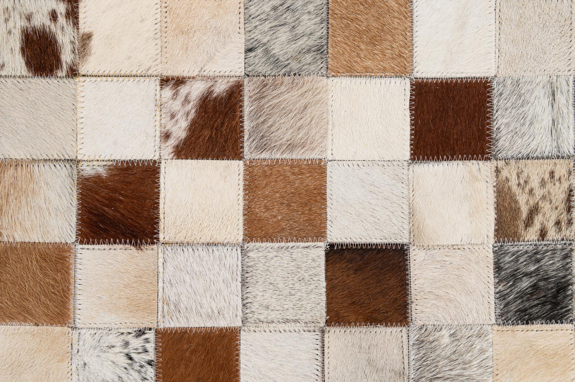 8' 2 x 9' 11 Cowhide - Patchwork Rug