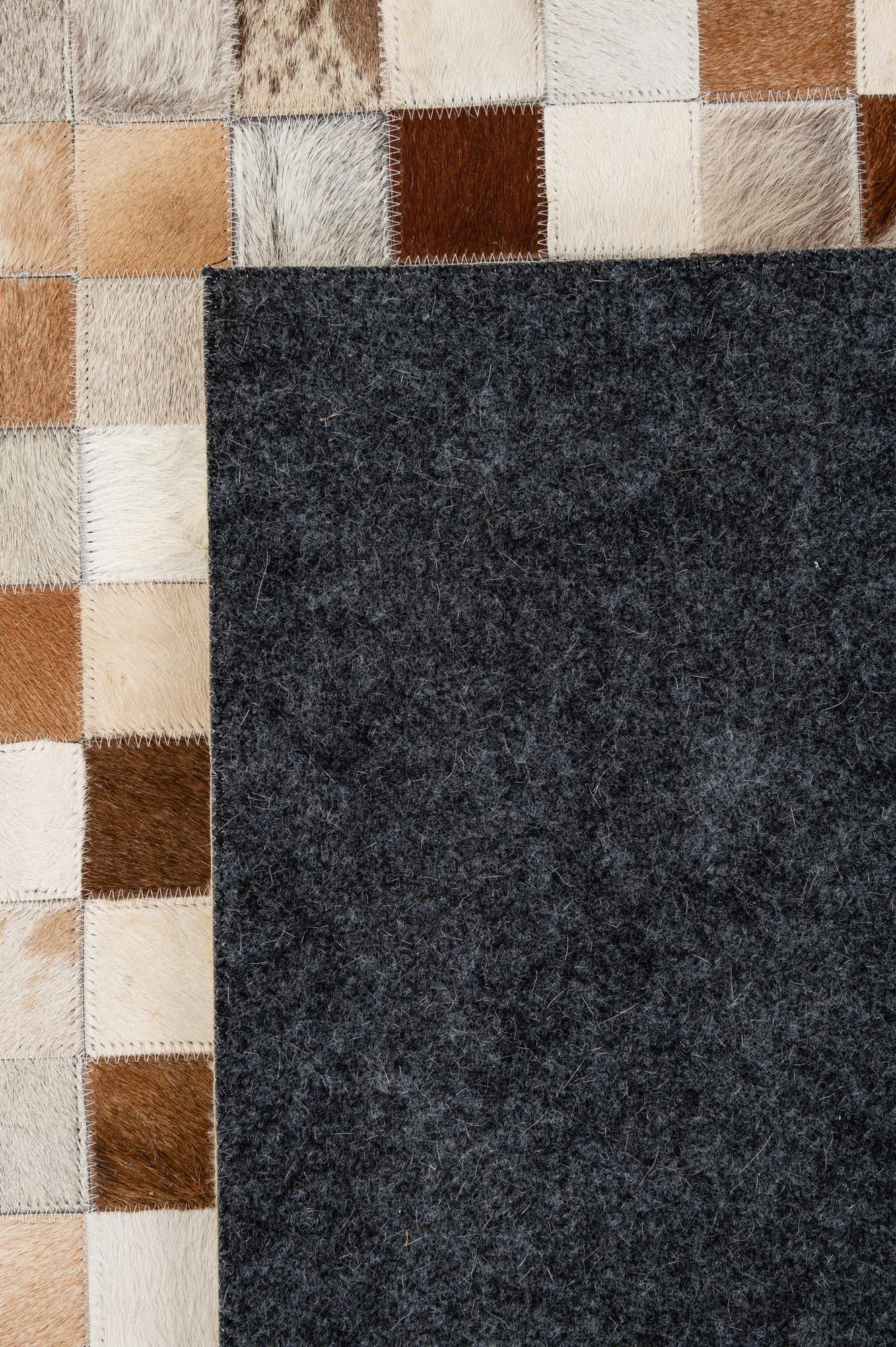 8' 2 x 9' 11 Cowhide - Patchwork Rug