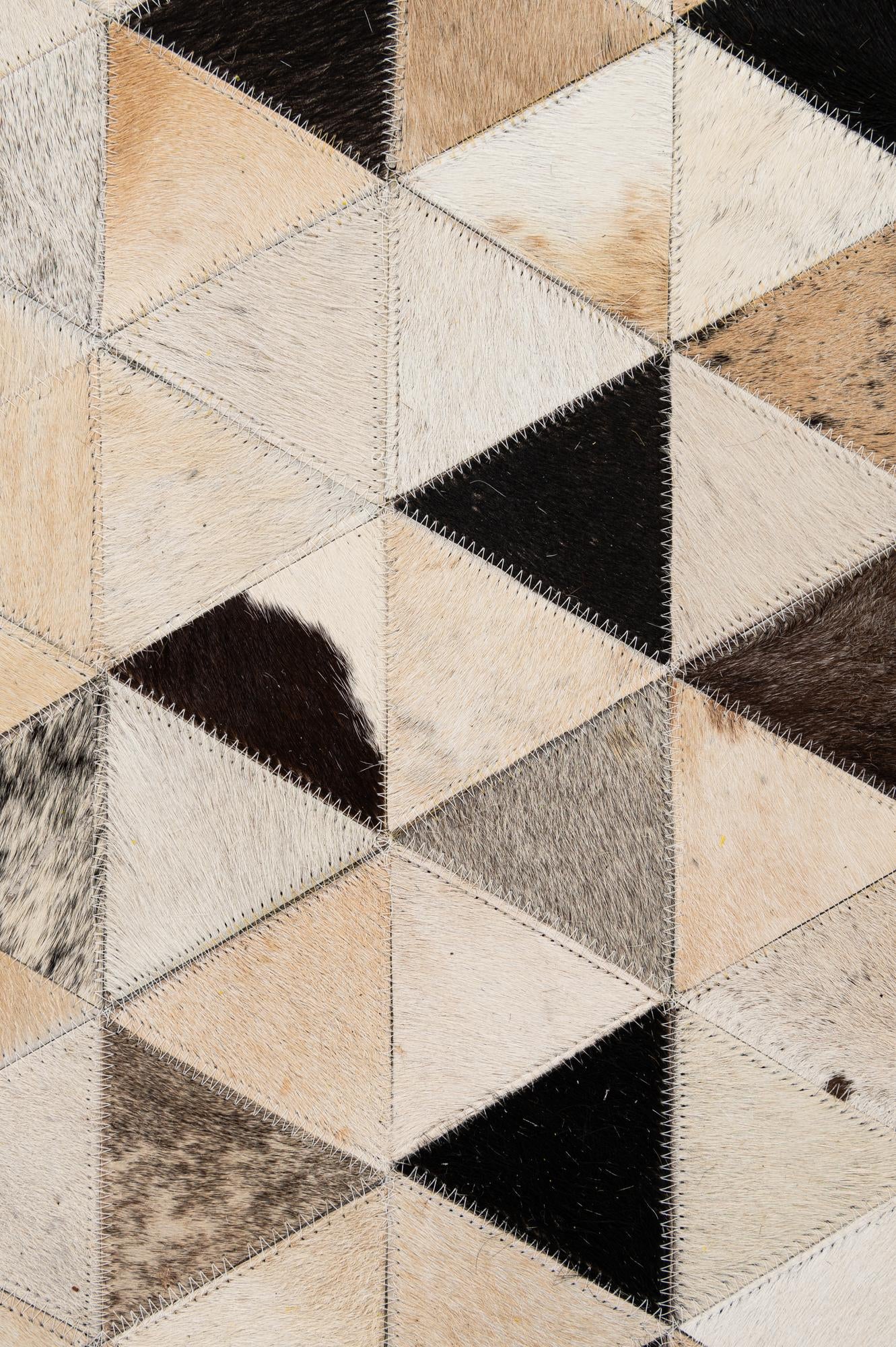 8' x 9' 10 Cowhide - Patchwork Rug