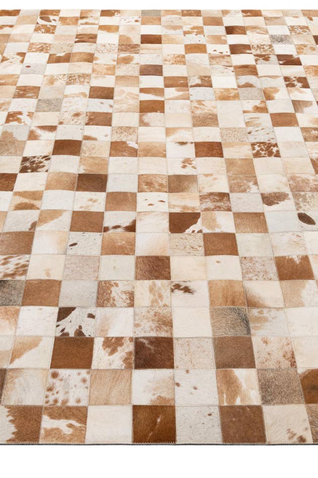 Detail image of 8' x 9' 11 Cowhide - Patchwork Rug