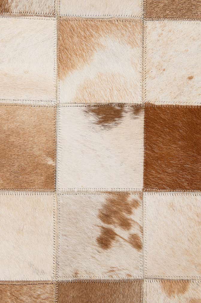 8' x 9' 11 Cowhide - Patchwork Rug