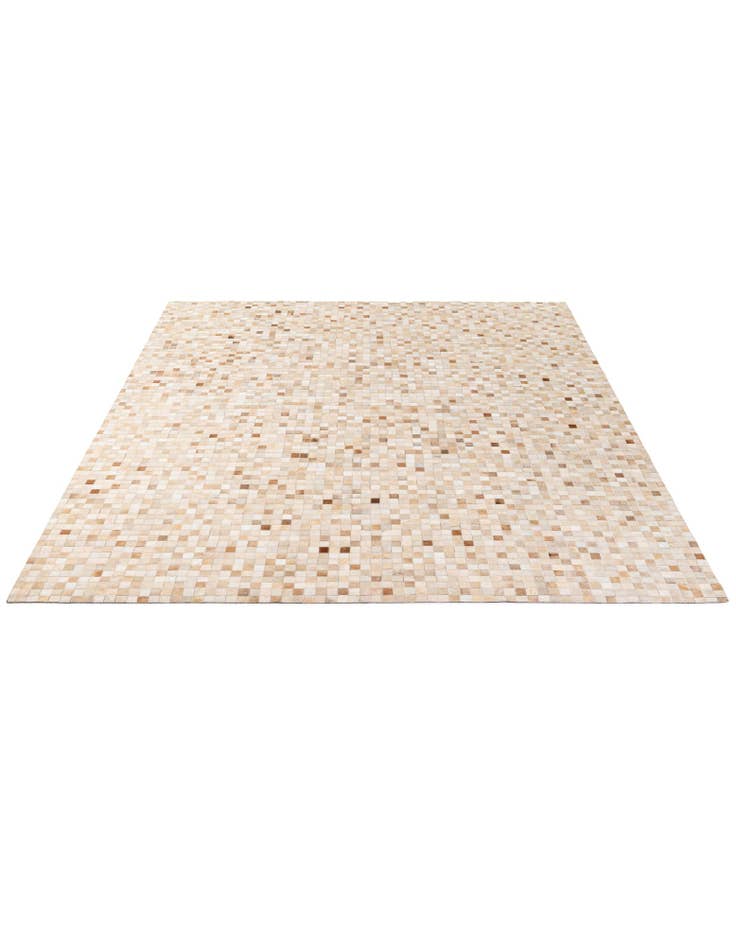 Detail image of 8' 1 x 9' 11 Cowhide - Patchwork Rug