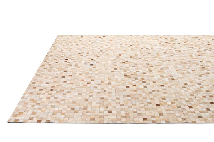 Detail image of 8' 1 x 9' 11 Cowhide - Patchwork Rug
