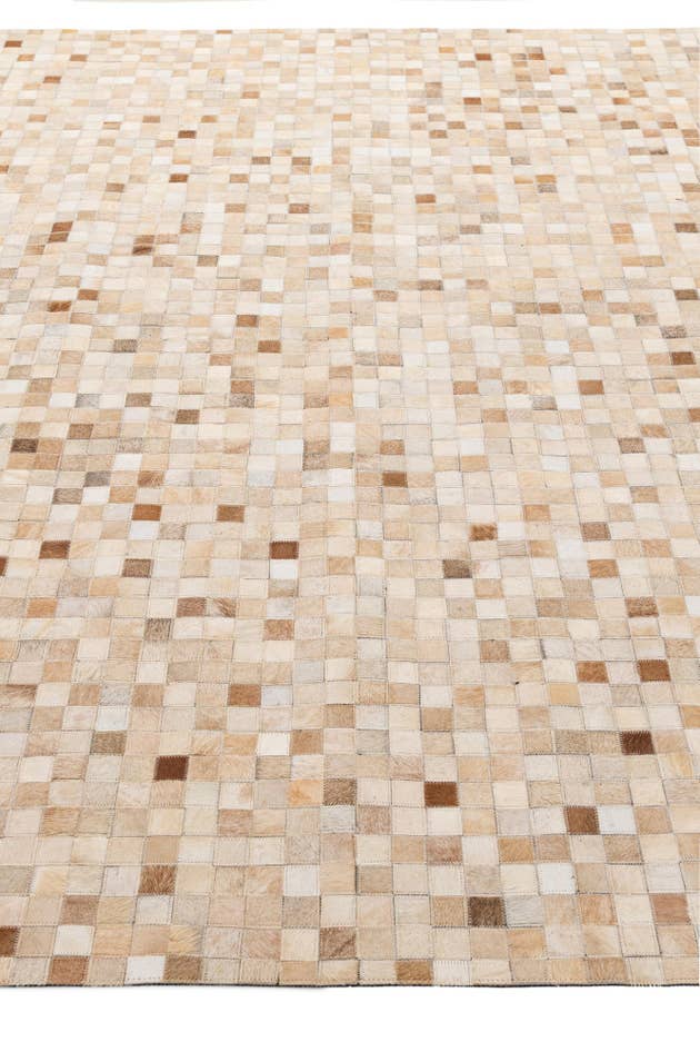 Detail image of 8' 1 x 9' 11 Cowhide - Patchwork Rug