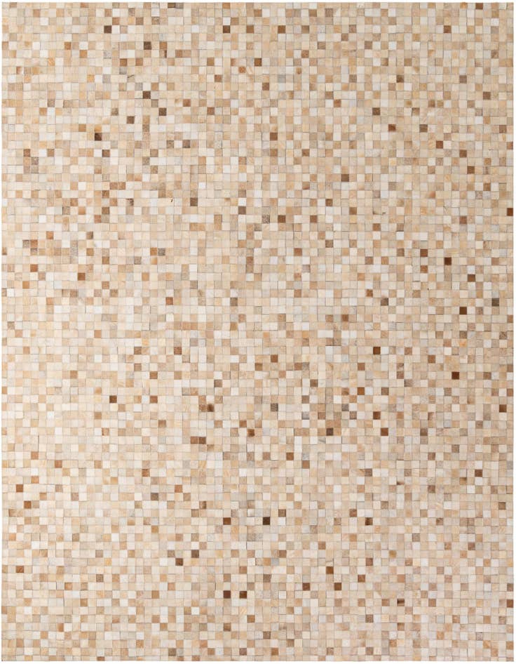 Detail image of 8' 1 x 9' 11 Cowhide - Patchwork Rug