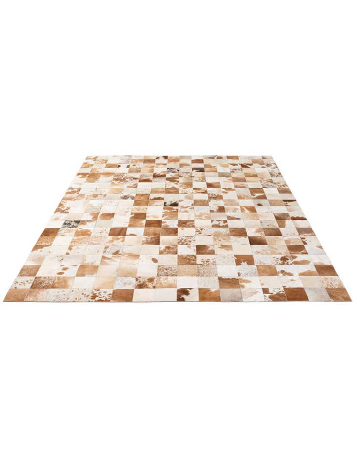 8' 1 x 10' Cowhide - Patchwork Rug