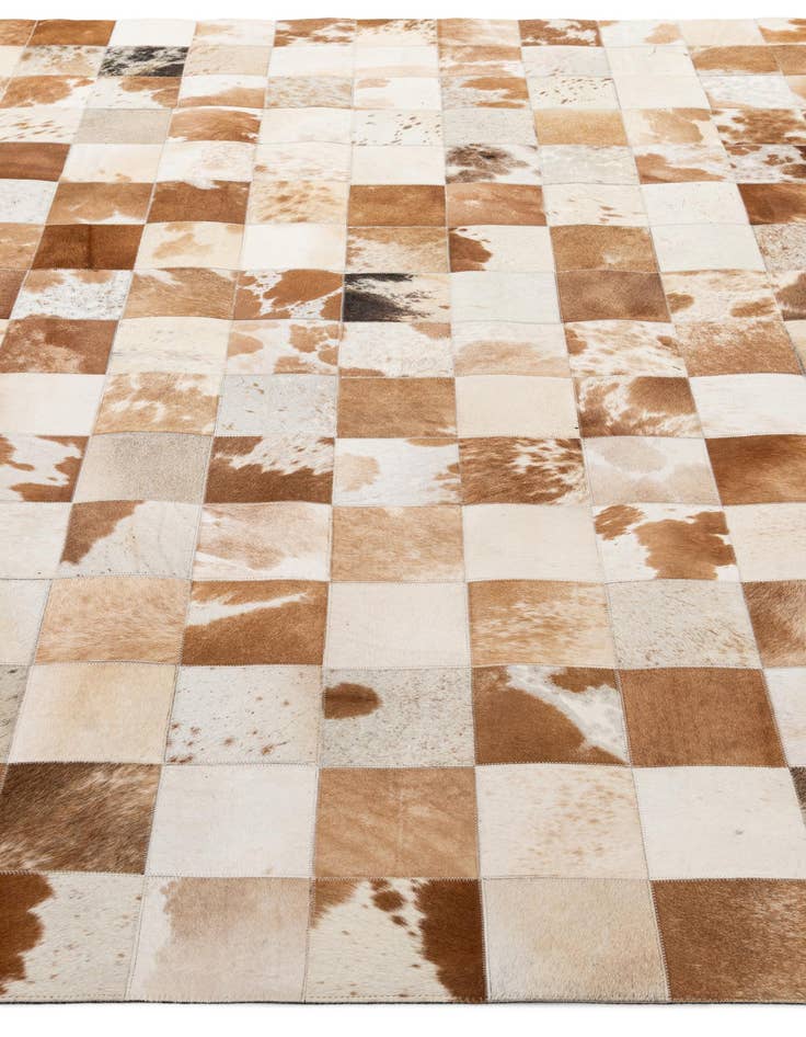 Detail image of 8' 1 x 10' Cowhide - Patchwork Rug