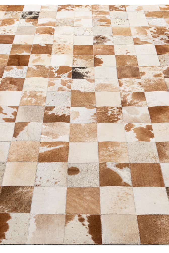 8' 1 x 10' Cowhide - Patchwork Rug