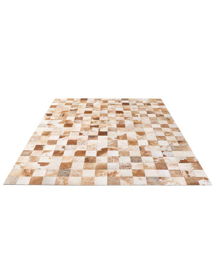 8' 1 x 9' 11 Cowhide - Patchwork Rug
