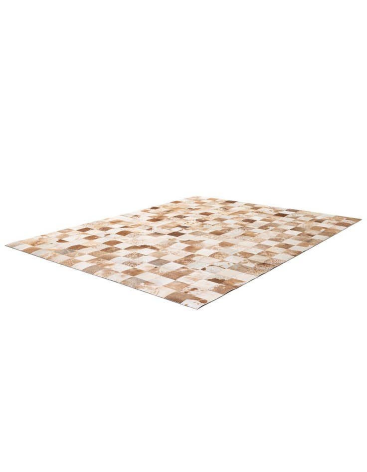 Detail image of 8' 1 x 9' 11 Cowhide - Patchwork Rug