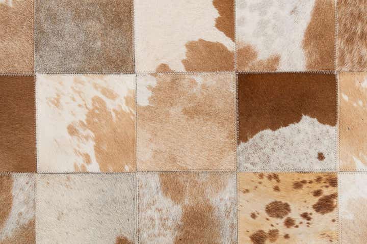 8' 1 x 9' 11 Cowhide - Patchwork Rug