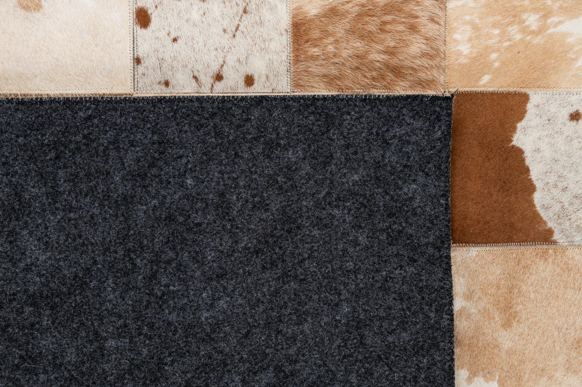 8' 1 x 9' 11 Cowhide - Patchwork Rug