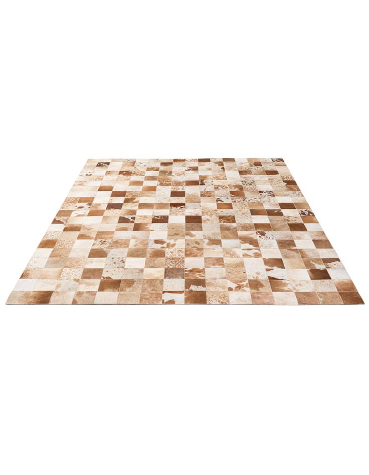 Detail image of 7' 11 x 9' 11 Cowhide - Patchwork Rug