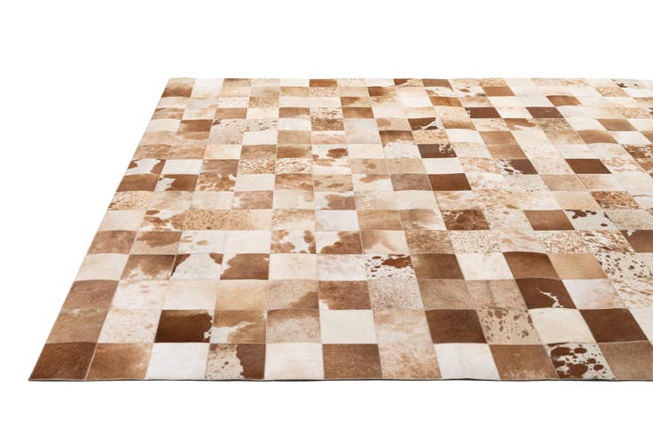 Detail image of 7' 11 x 9' 11 Cowhide - Patchwork Rug