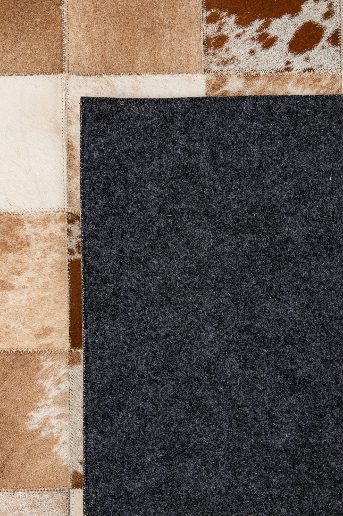 7' 11 x 9' 11 Cowhide - Patchwork Rug