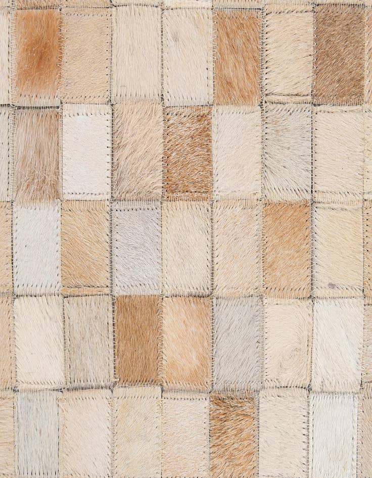 Detail image of 8' 2 x 10' Cowhide - Patchwork Rug